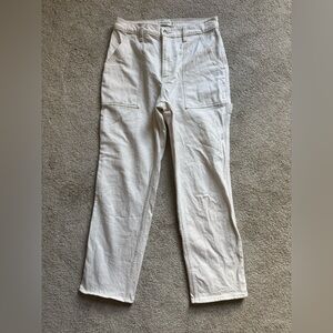 Abercrombie & Fitch Women's Cream Utility Jeans size 29 short